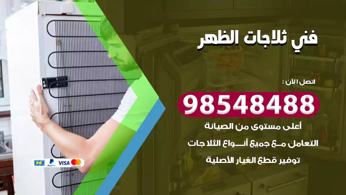 فني ثلاجات الظهر